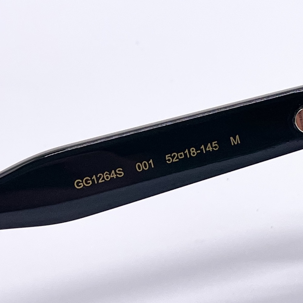 NEW GUCCI GG1264S 001 BLACK UNISEX SUNGLASSES GUCCI - Picture 10 of 11